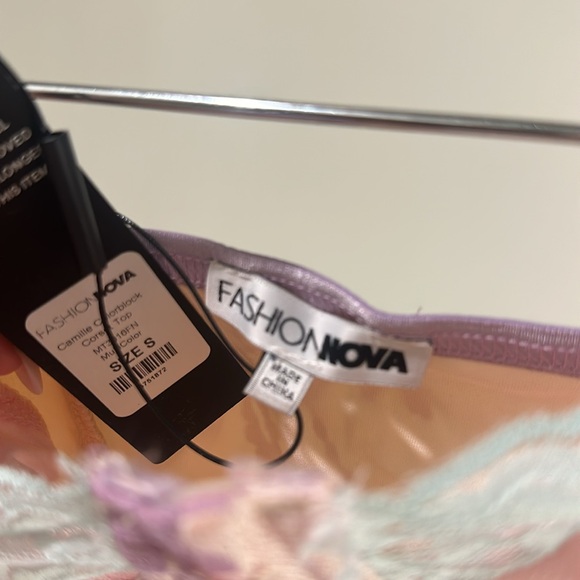 Multicolor lace corset top - Picture 5 of 5